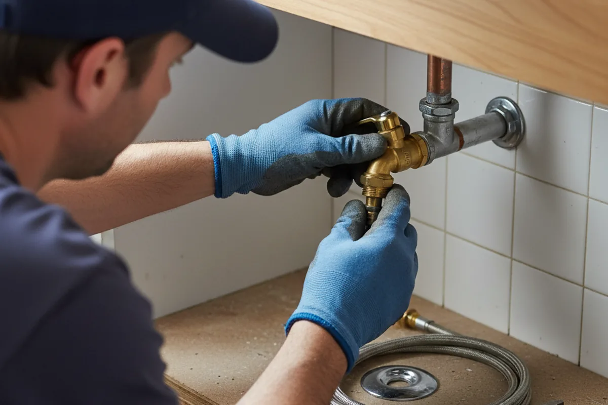 Shutoff valve and fitting work during Emergency Plumbing in Wayzata